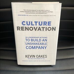 Culture Renovation Book by Kevin Oakes